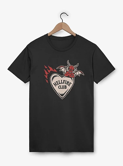 Stranger Things Hellfire Club Devil Heart T-Shirt