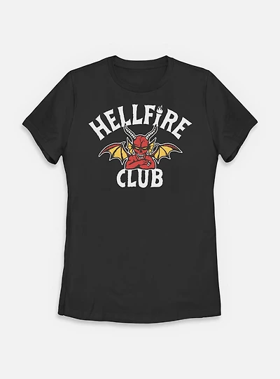 Stranger Things Devil Hellfire Club Logo Womens T-Shirt