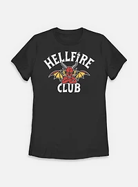 Stranger Things Devil Hellfire Club Logo Womens T-Shirt