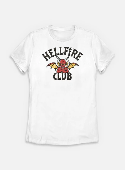 Stranger Things Devil Hellfire Club Logo Womens T-Shirt