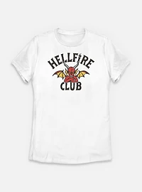 Stranger Things Devil Hellfire Club Logo Womens T-Shirt