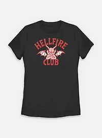 Stranger Things Devil Logo Hellfire Club Womens T-Shirt