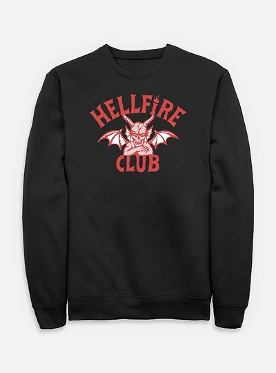 Stranger Things Devil Logo Hellfire Club Sweatshirt