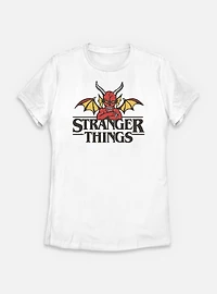 Stranger Things Hellfire Club Devil Logo Womens T-Shirt