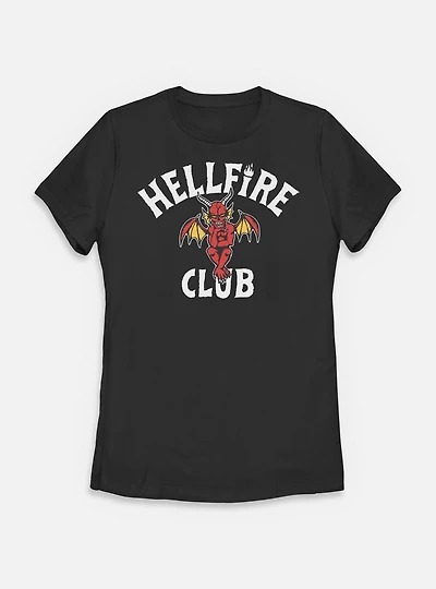 Stranger Things Hellfire Club Devil Frame Womens T-Shirt