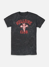 Stranger Things Hellfire Club Devil Frame Mineral Wash T-Shirt