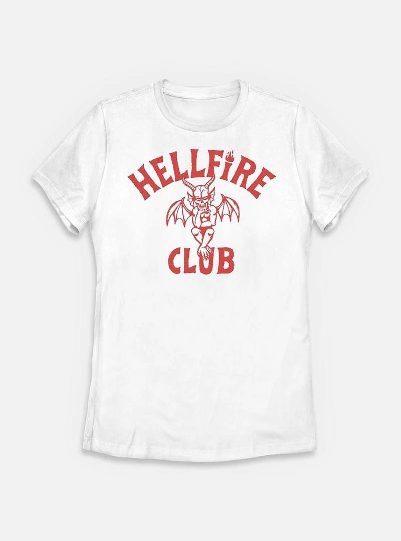 Stranger Things Hellfire Club Devil Frame Womens T-Shirt