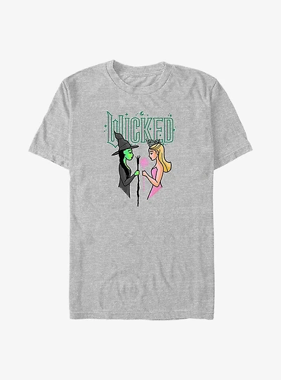 Wicked Elphaba & Glinda Big Tall T-Shirt