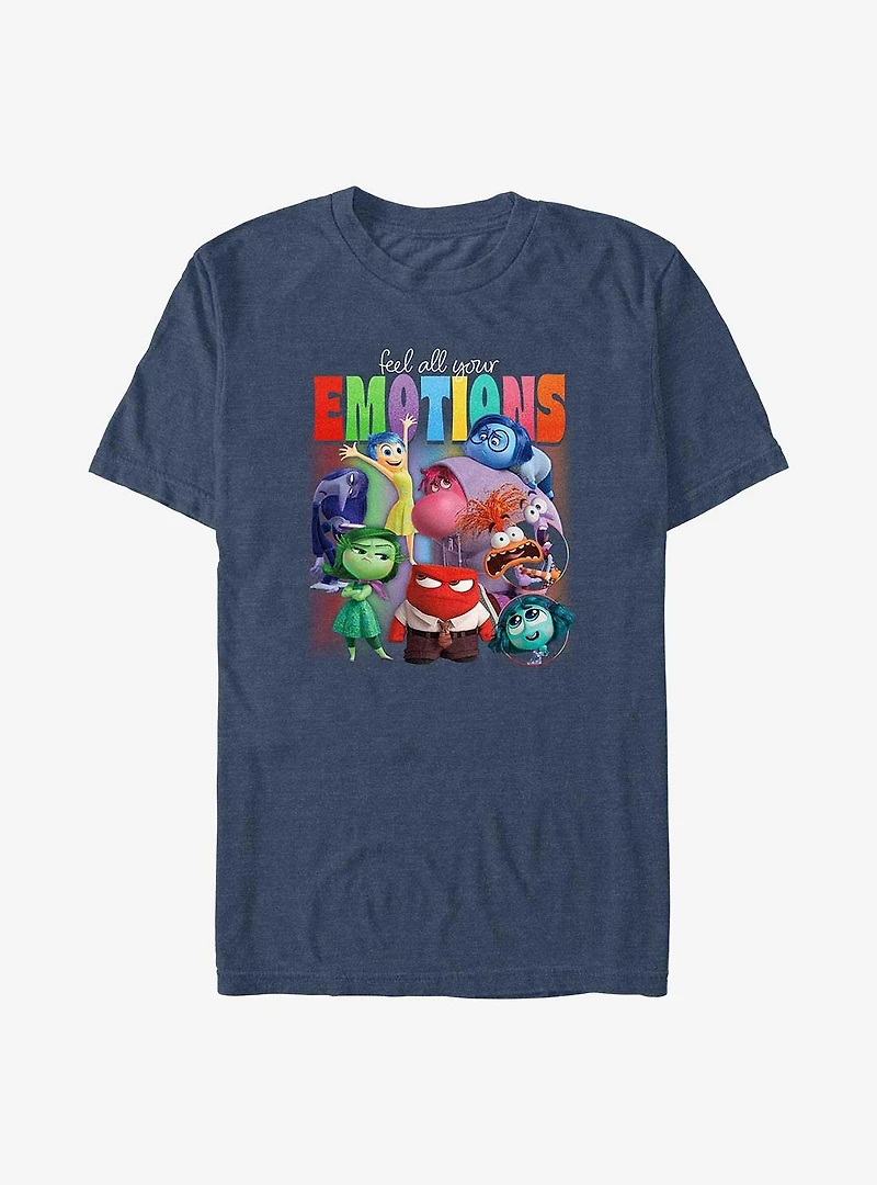 Disney Pixar Inside Out Feel Your Emotions Big & Tall T-Shirt