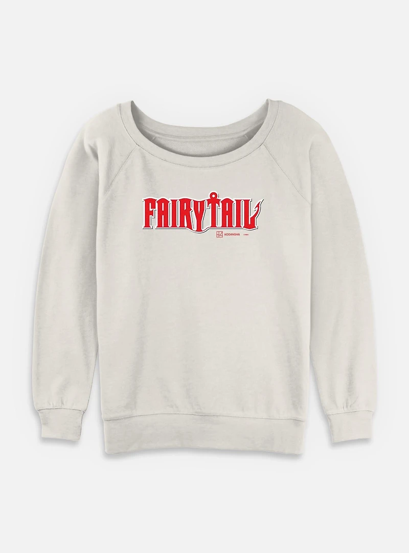 Fairy Tail Logo Womens Slouchy Sweatshirt