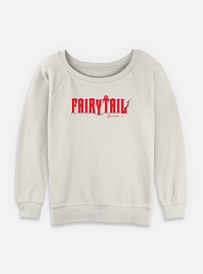 Fairy Tail Logo Womens Slouchy Sweatshirt