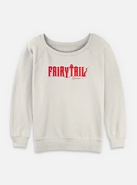 Fairy Tail Logo Womens Slouchy Sweatshirt
