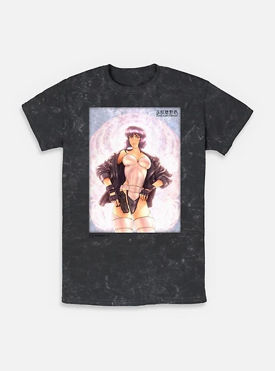 Ghost the Shell Motoko Shining Mineral Wash T-Shirt