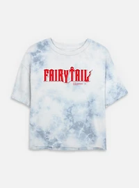 Fairy Tail Logo Tie Dye Crop Womens T-Shirt