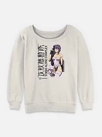 Ghost The Shell Motoko Kusanagi Stand Alone Complex Womens Slouchy Sweatshirt