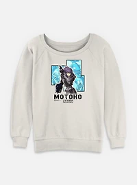 Ghost the Shell Box Layered Womens Slouchy Sweatshirt