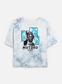 Ghost the Shell Box Layered Tie Dye Crop Womens T-Shirt