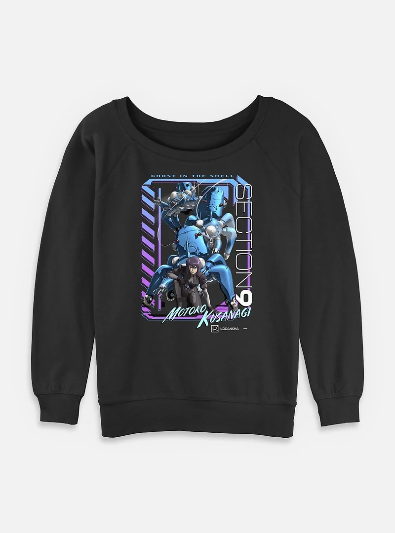 Ghost the Shell Digi Framed Womens Slouchy Sweatshirt