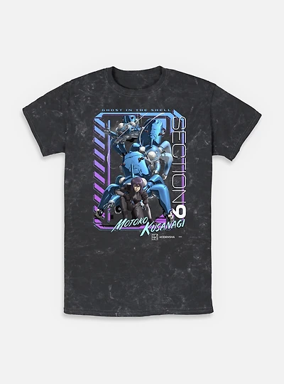 Ghost the Shell Digi Framed Mineral Wash T-Shirt