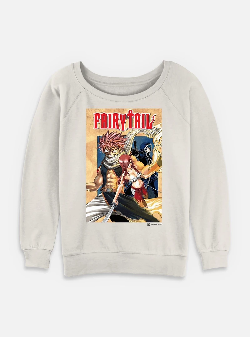Fairy Tail Cover Womens Slouchy Sweatshirt