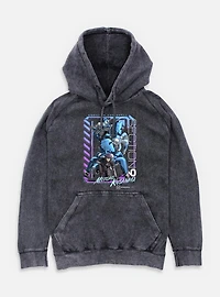 Ghost the Shell Digi Framed Mineral Wash Hoodie