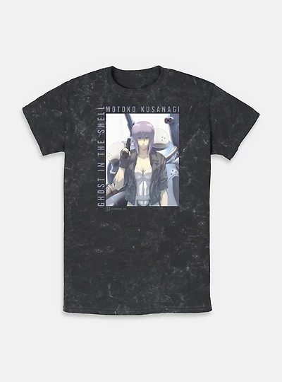 Ghost the Shell Motoko Kusanagi Mineral Wash T-Shirt