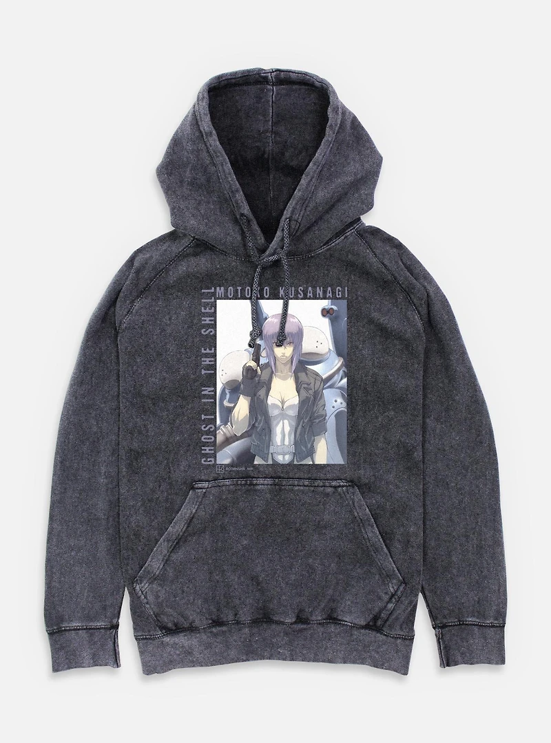 Ghost the Shell Motoko Kusanagi Mineral Wash Hoodie