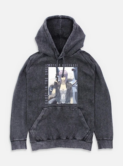 Ghost the Shell Motoko Kusanagi Mineral Wash Hoodie