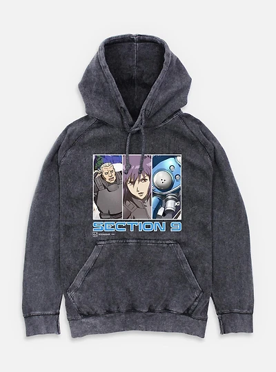 Ghost The Shell Section 9 Team Mineral Wash Hoodie