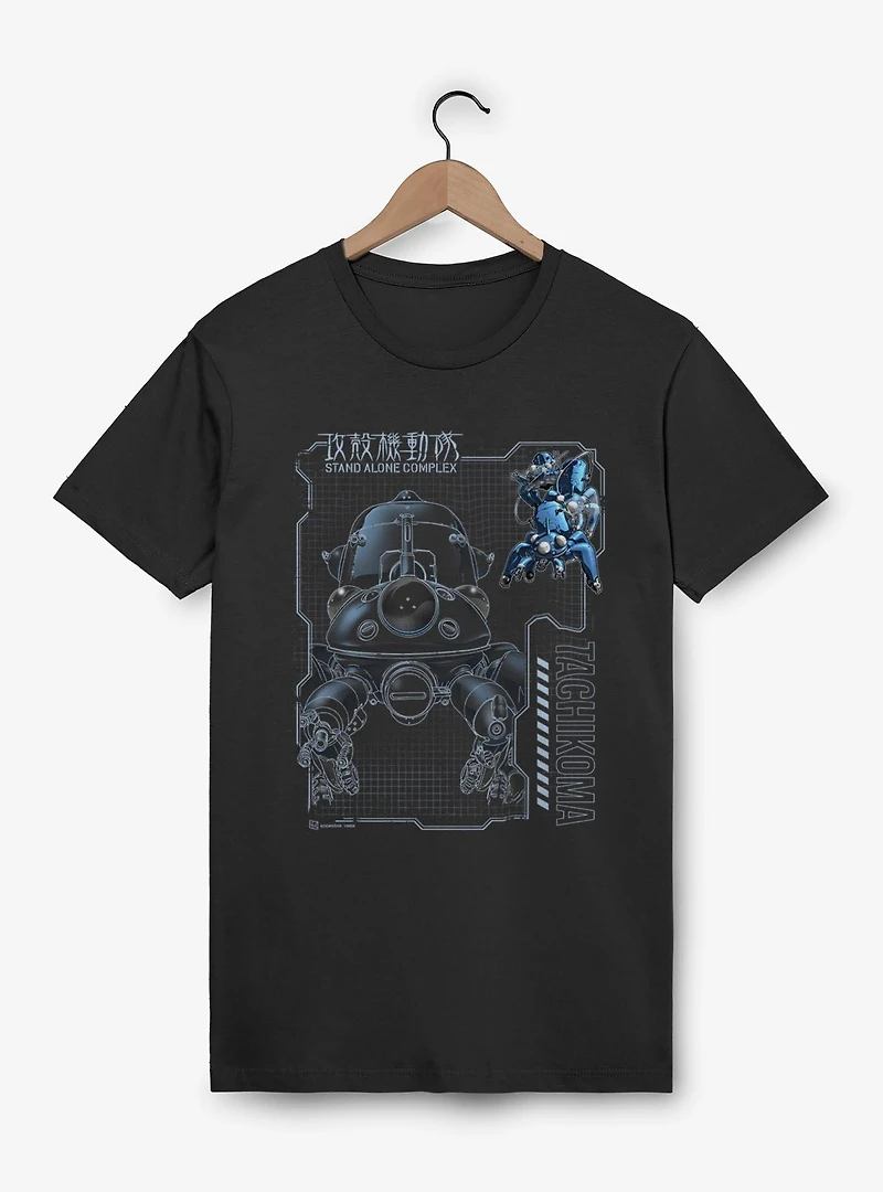 Ghost the Shell Tachikoma Schematic T-Shirt