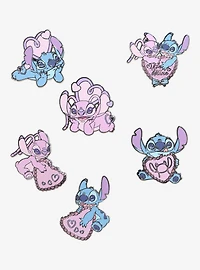 Loungefly Disney Lilo & Stitch Angel & Stitch Hearts Blind Box Enamel Pin