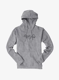 DC Comics Batman Logo Sketch Outline Hoodie
