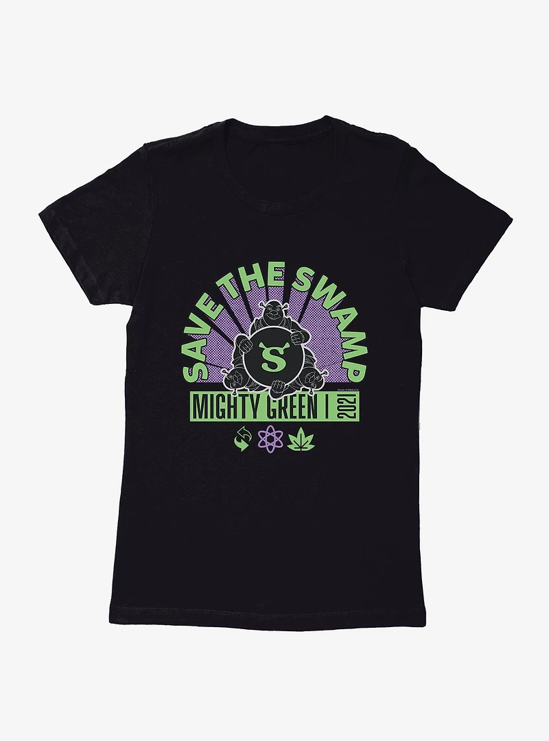 Shrek Save The Swamp Womens T-Shirt