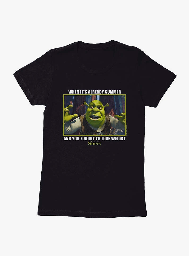 Shrek When It's Already Summer Womens T-Shirt