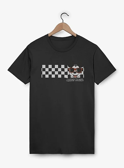 Disney Mickey Mouse Checker Flag  T-Shirt