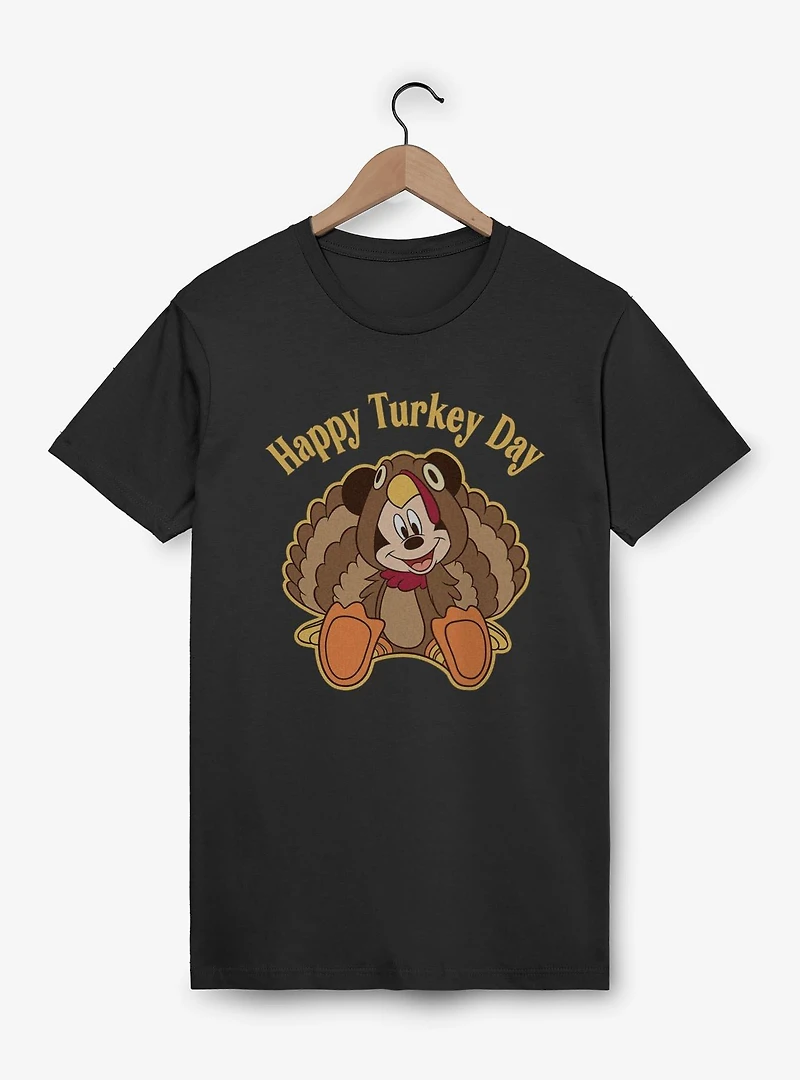 Disney Mickey Mouse Happy Turkey Day  T-Shirt