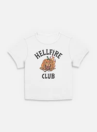 Stranger Things Hellfire Club Pumpkin Womens Baby T-Shirt