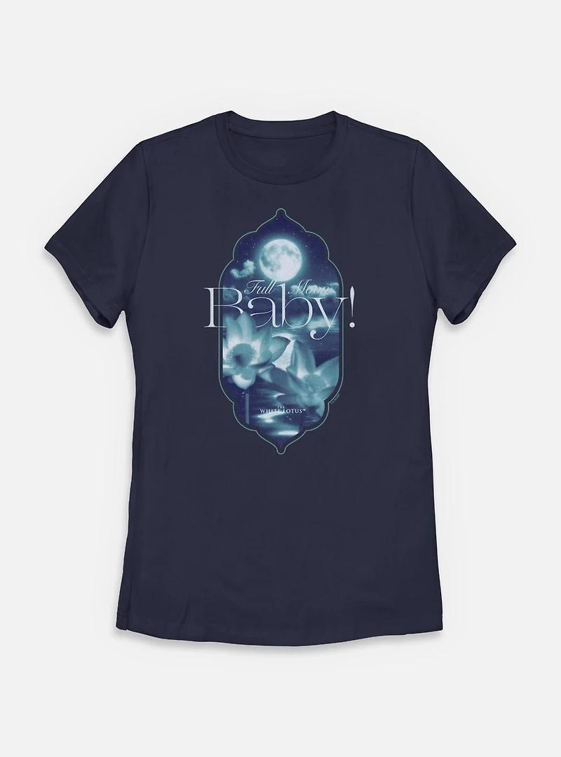 The White Lotus Full Moon Baby Womens T-Shirt