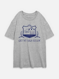 The White Lotus Get My Bags Ready Womens Oversized T-Shirt