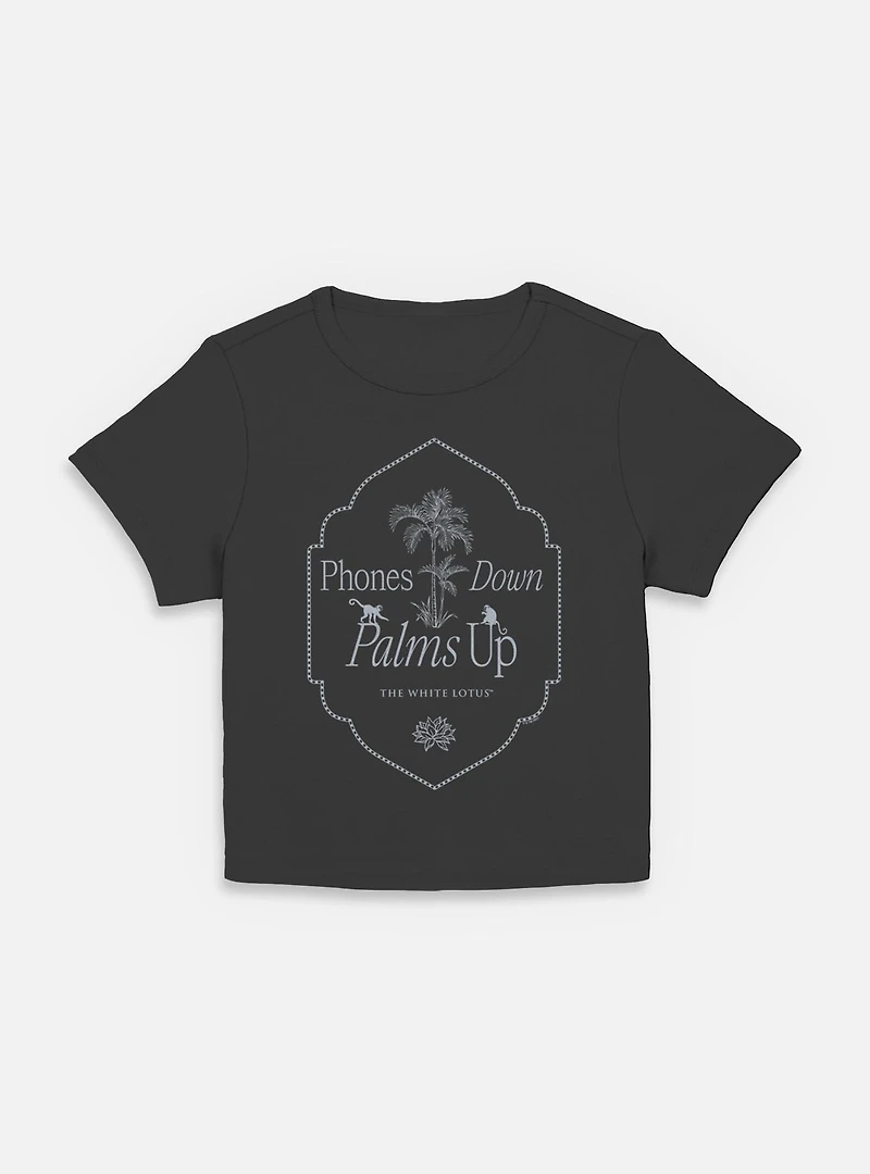The White Lotus Phones Down Palms Up Women Baby T-Shirt