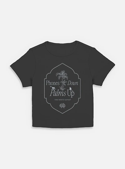 The White Lotus Phones Down Palms Up Women Baby T-Shirt
