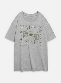 The White Lotus Naps Womens Oversized T-Shirt