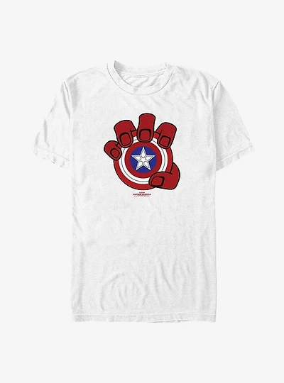 Captain America: Brave New World Red Hand And Shield Big & Tall T-Shirt