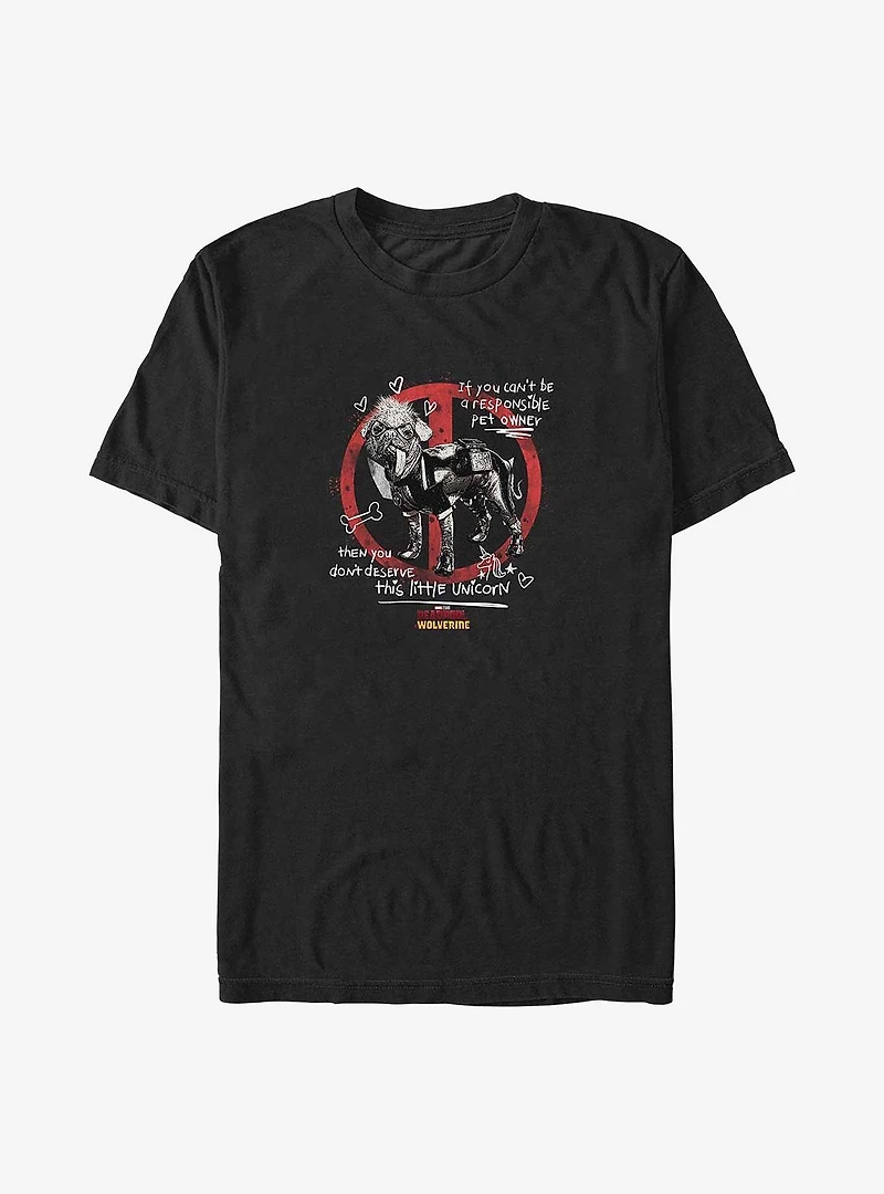 Marvel Deadpool & Wolverine Dont Deserve This Unicorn Big Tall T-Shirt