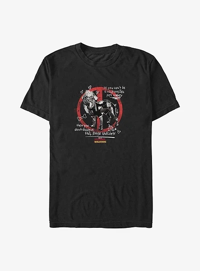 Marvel Deadpool & Wolverine Dont Deserve This Unicorn Big Tall T-Shirt