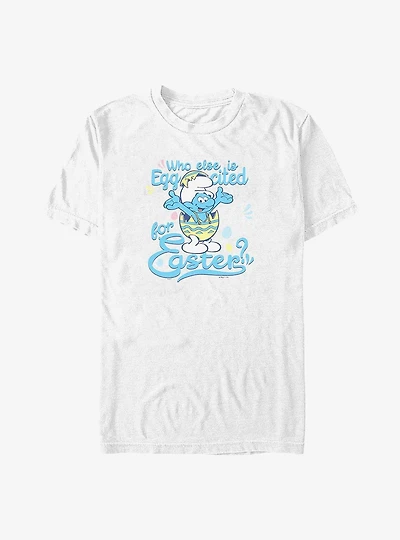 The Smurfs Eggcited For Easter Big & Tall T-Shirt