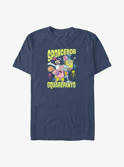 Spongebob Squarepants Group Hug Big & Tall T-Shirt