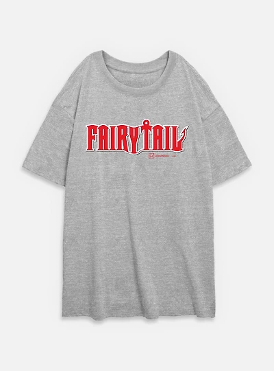 Fairy Tail Logo Womens Oversized T-Shirt
