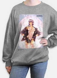 Ghost the Shell Motoko Shining Womens Oversized Sweatshirt