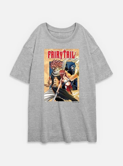 Fairy Tail Cover Womens Oversized T-Shirt